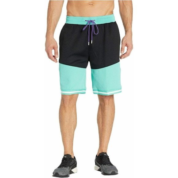 Puma Claw Pack XTG Sport Shorts Mens Size Small Turquoise Black Blue 596237 01 - Picture 2 of 8